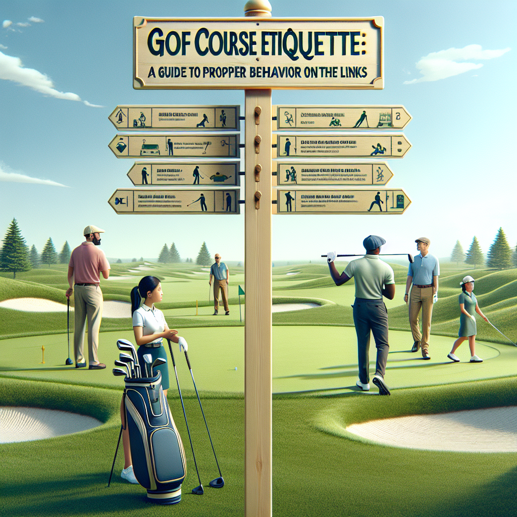 Golf Course Etiquette: A Guide to Proper Behavior on the Links